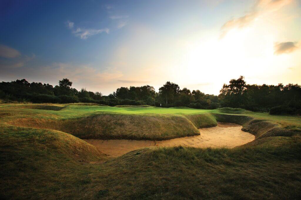 Deep bunkers on the Hotchkin golf course